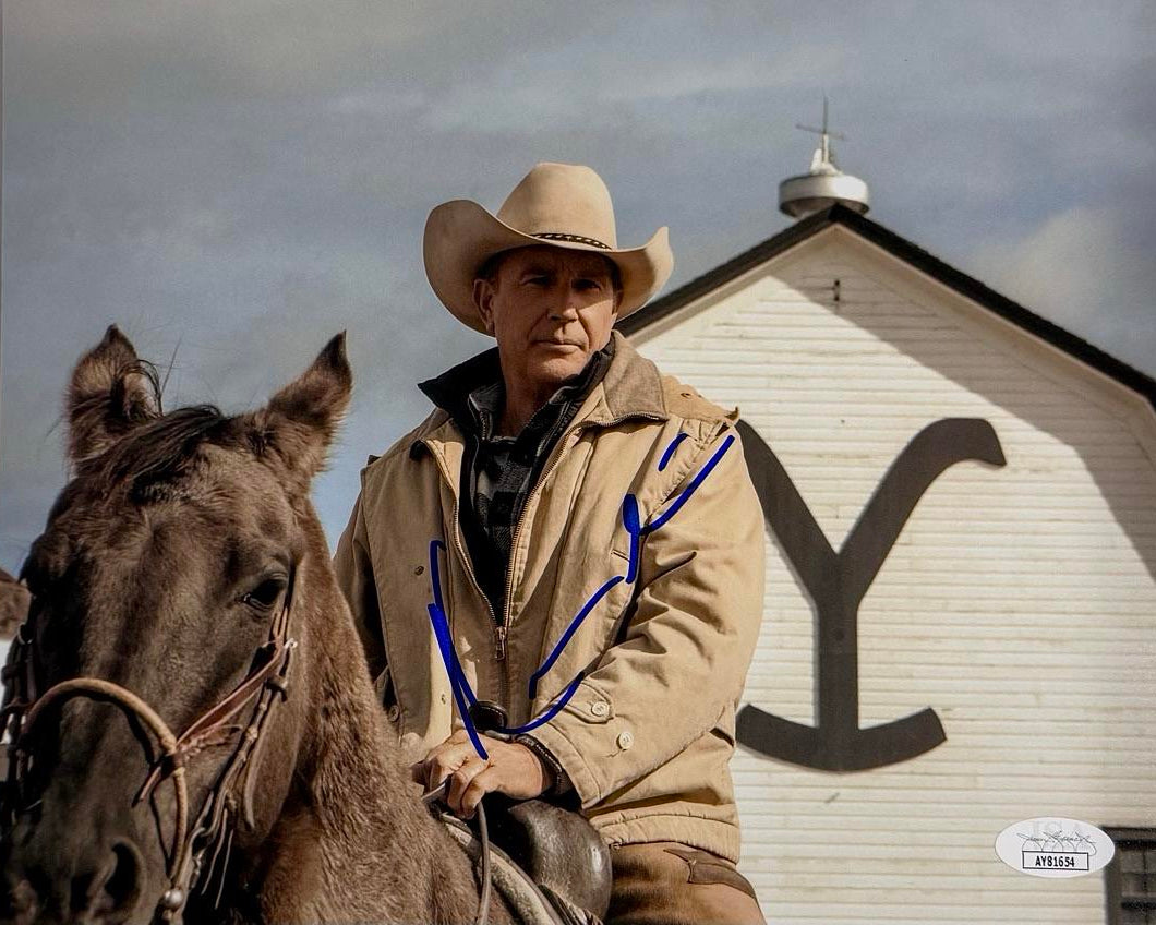 Kevin Costner Signed 8x10 Photo (Yellowstone) - JSA #02